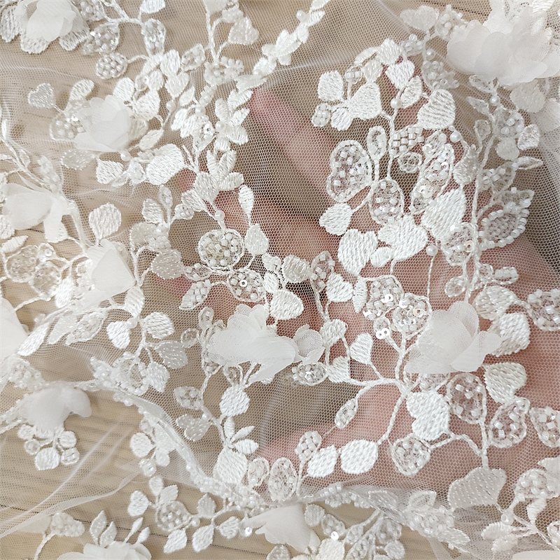 Ivory 3D Floral Hand Beaded La – Embellish Craft recenzja i cena