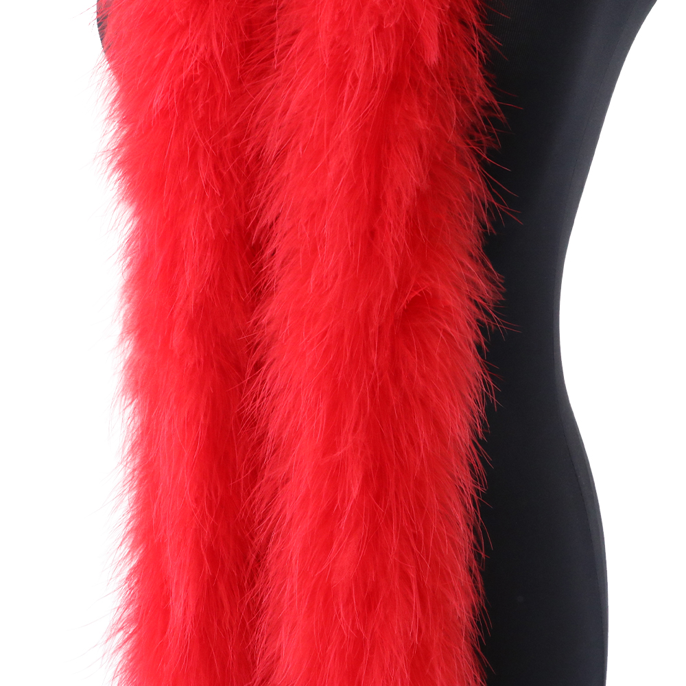2M 50g Red Fluffy Turkey Marab – Feather Trim Marabou recenzja i cena