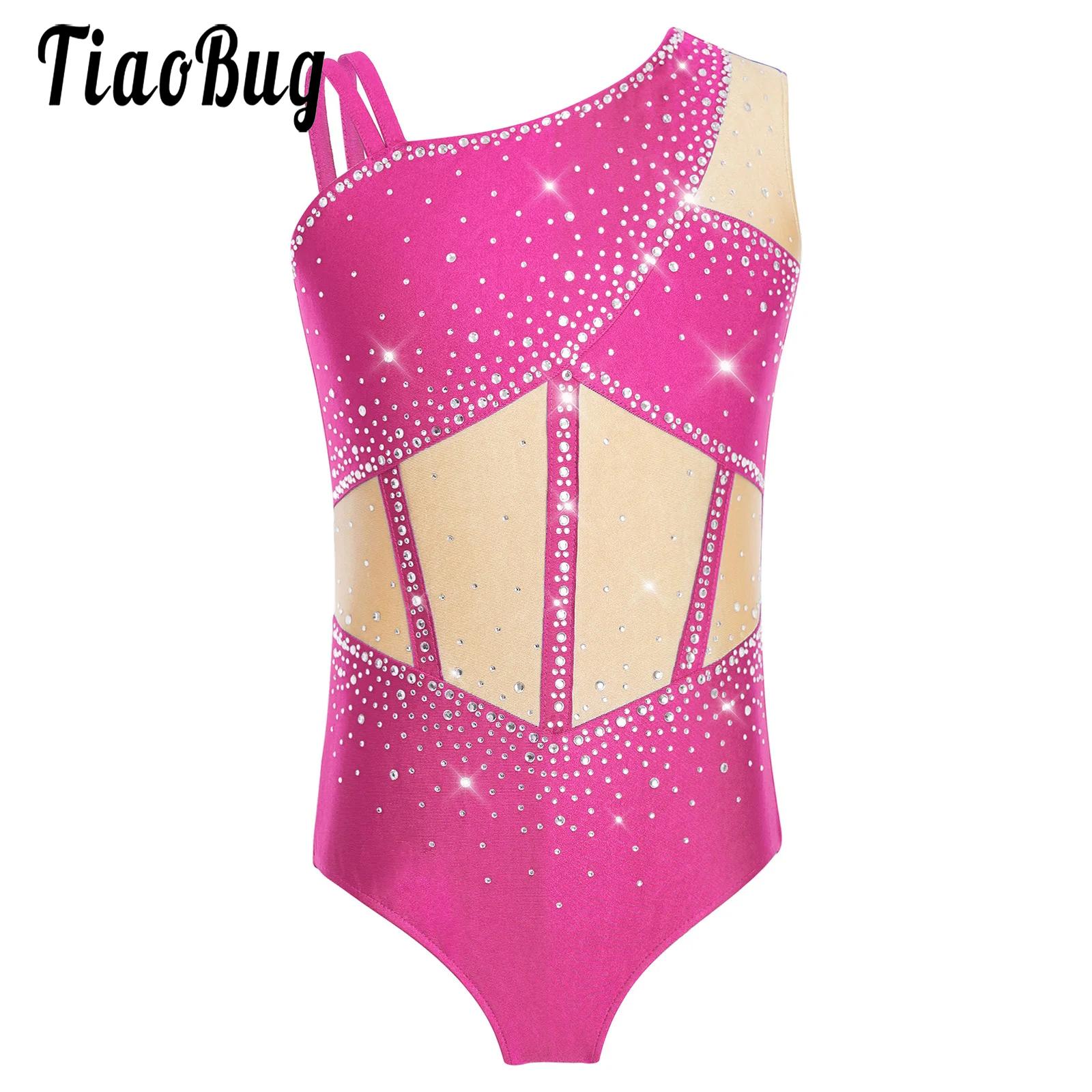 Kid Girls Figure Skating Balle – Rhinestone Banding Trim recenzja i cena
