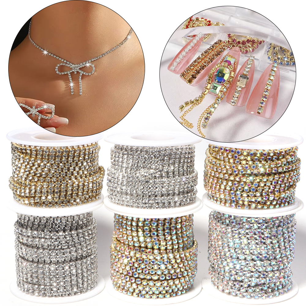 10Yards Glitter Rhinestone Cla – Sew On Rhinestone recenzja i cena
