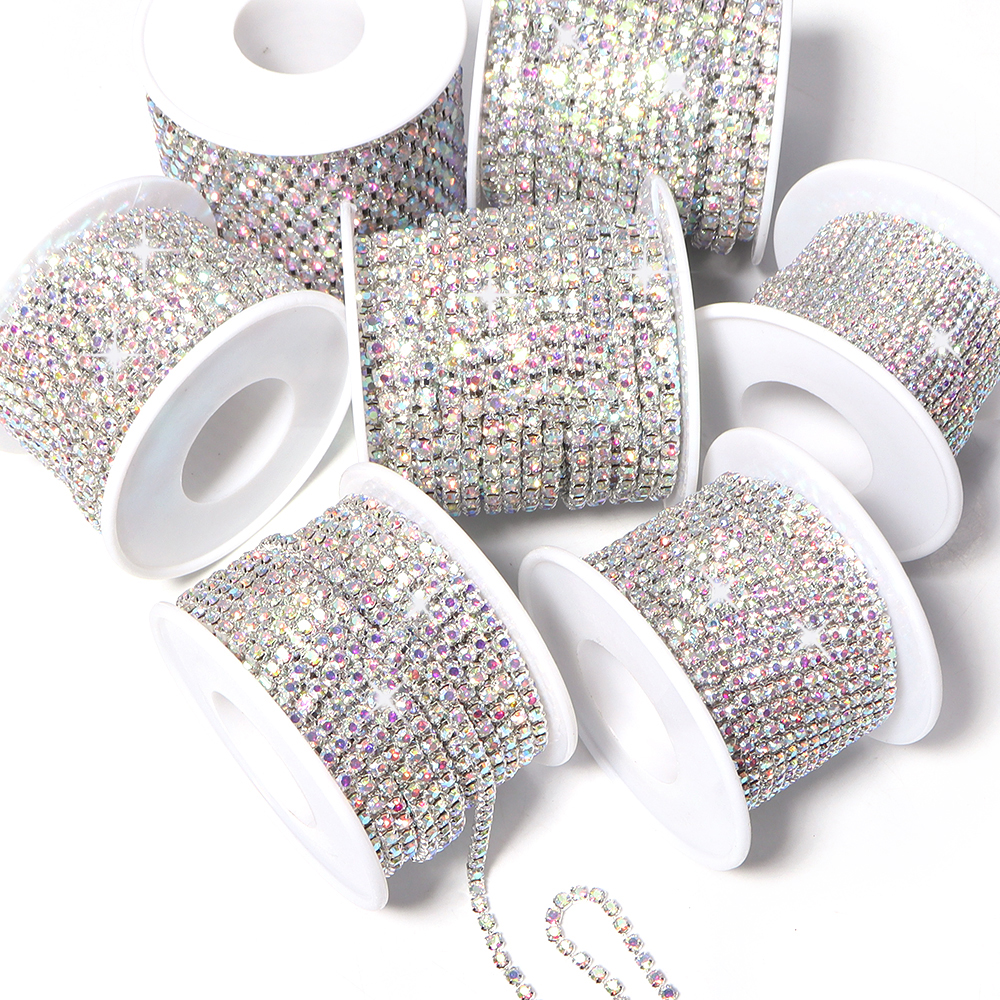10Yards Glitter Rhinestone Cla – Sew On Rhinestone recenzja i cena