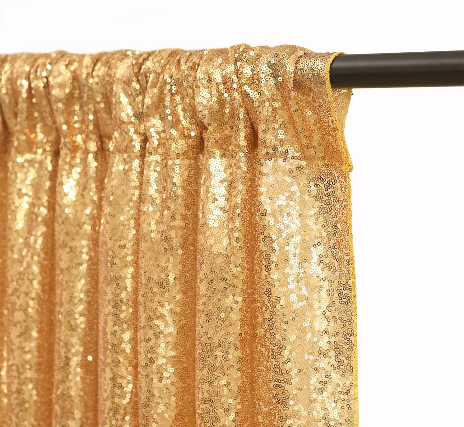 2×8FT-4PCS Gold Sequin Backdro – Sequin Fabric Panel recenzja i cena