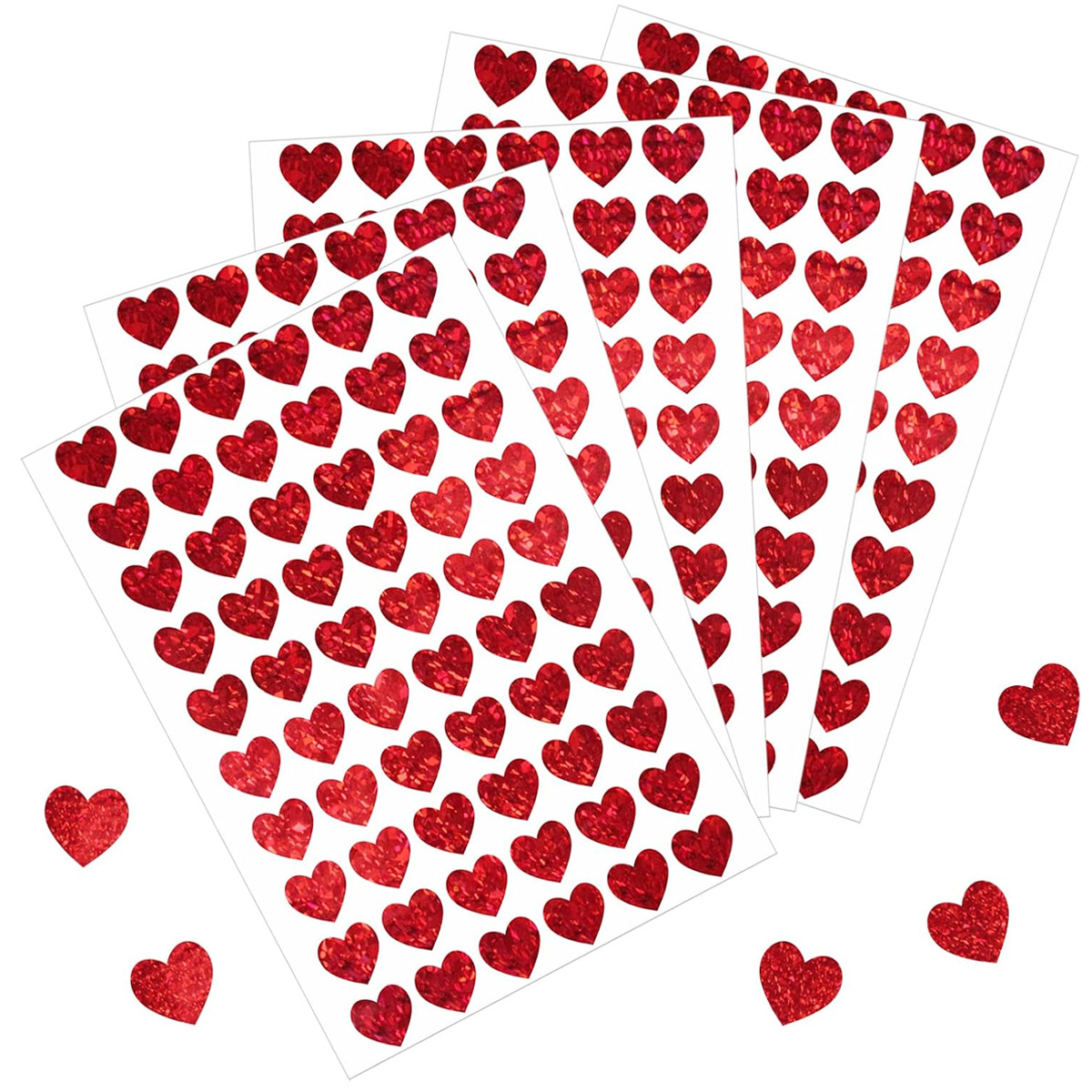 600 Pcs Red Heart Stickers, Sm – Glitter Vinyl Roll recenzja i cena