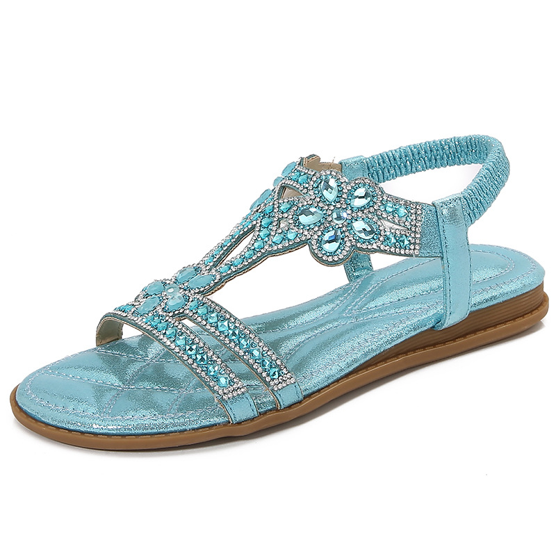 Big Size Openwork Sandals Bohe – Sew On Rhinestone recenzja i cena