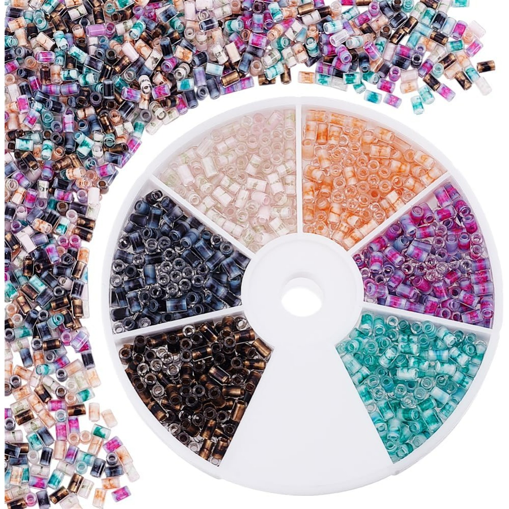 720pcs 6 Colors Tube Beads 24g – Embroidery Craft recenzja i cena