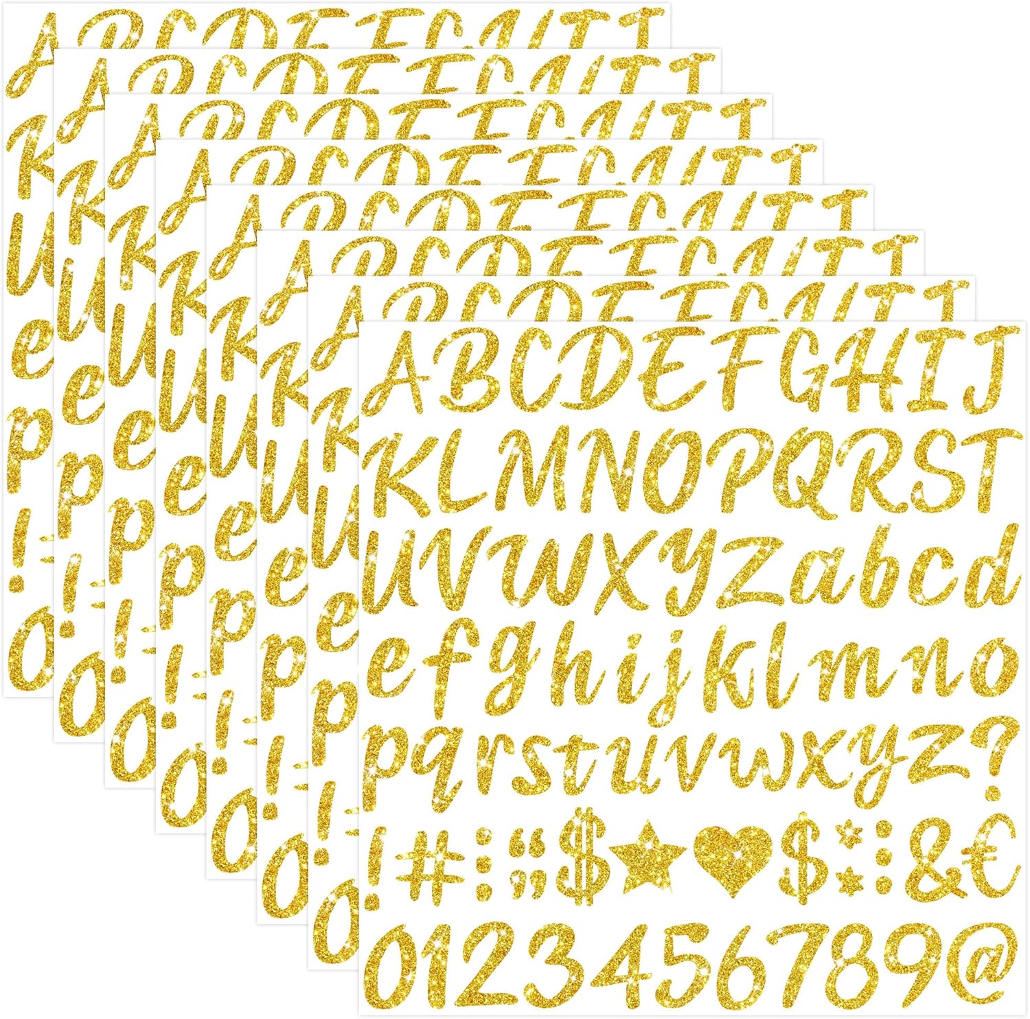664 Pcs/8Sheets Gold Glitter A – Glitter Vinyl Roll recenzja i cena