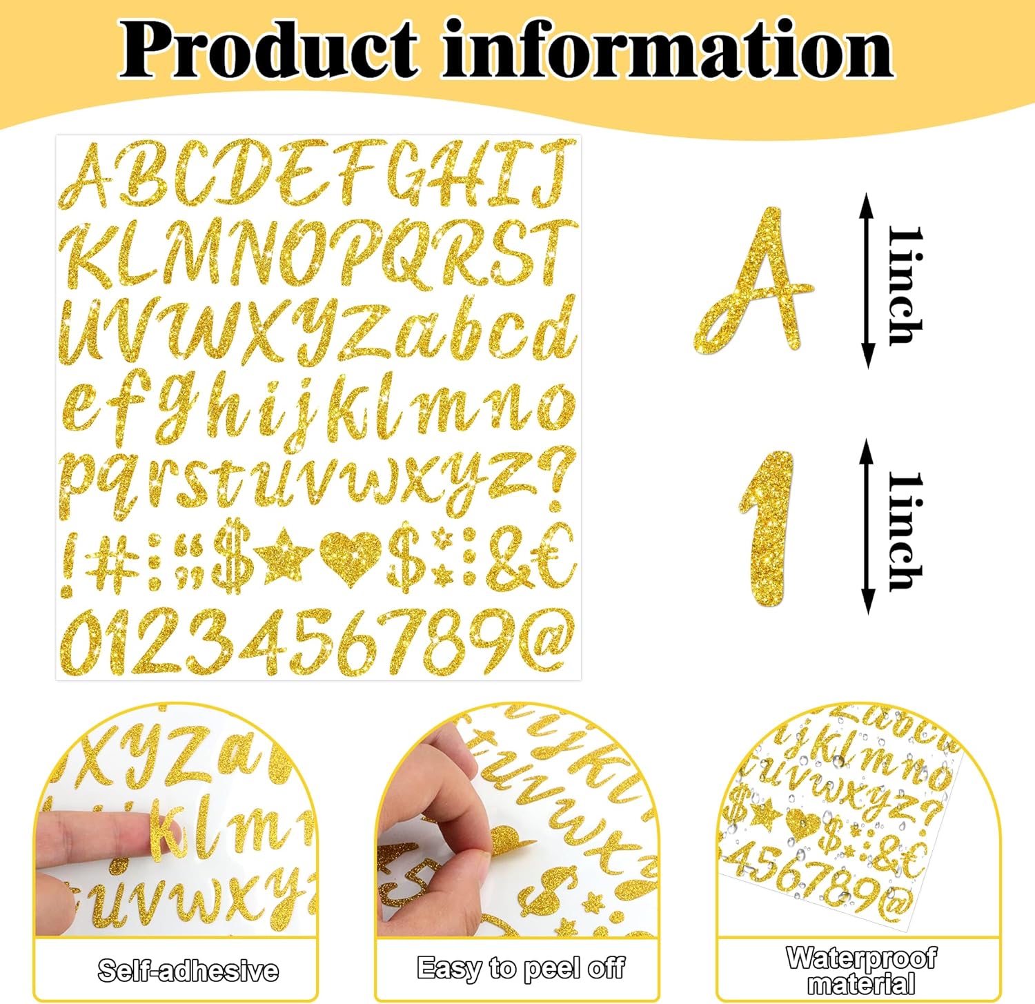 664 Pcs/8Sheets Gold Glitter A – Glitter Vinyl Roll recenzja i cena