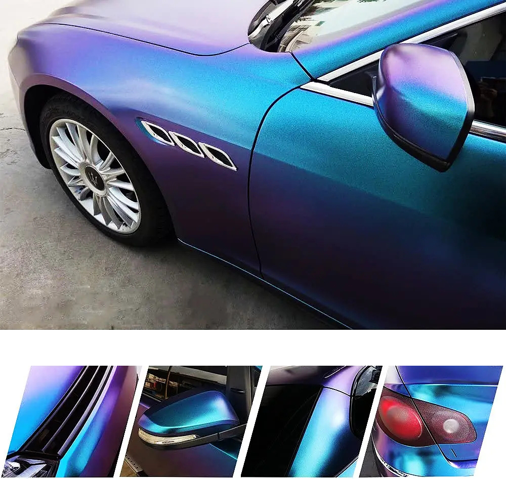 Matte Purple Blue Pearl Glitte – Glitter Vinyl Roll recenzja i cena