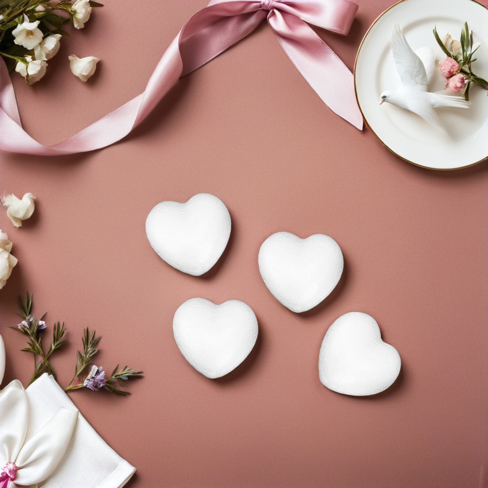 20Pcs Blank Heart Foam Balls L – Embellish Craft recenzja i cena