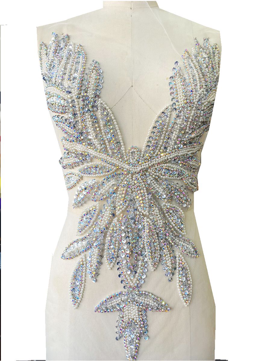 Luxury Beading Mesh Pearls Cry – Crystal Mesh Fabric recenzja i cena