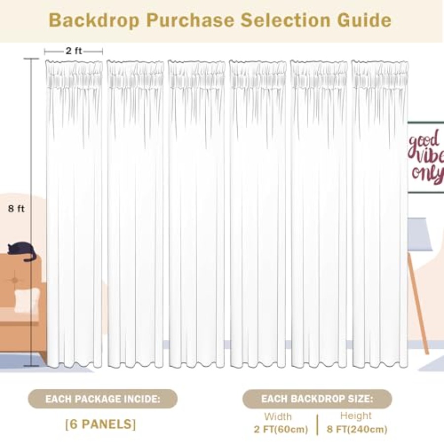 Photography backdrop curtains  – Sequin Fabric Panel recenzja i cena