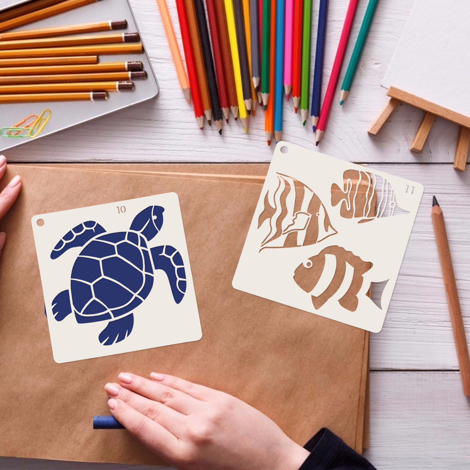 16pcs Ocean World Painting Tem – Craft Embellishment World recenzja i cena