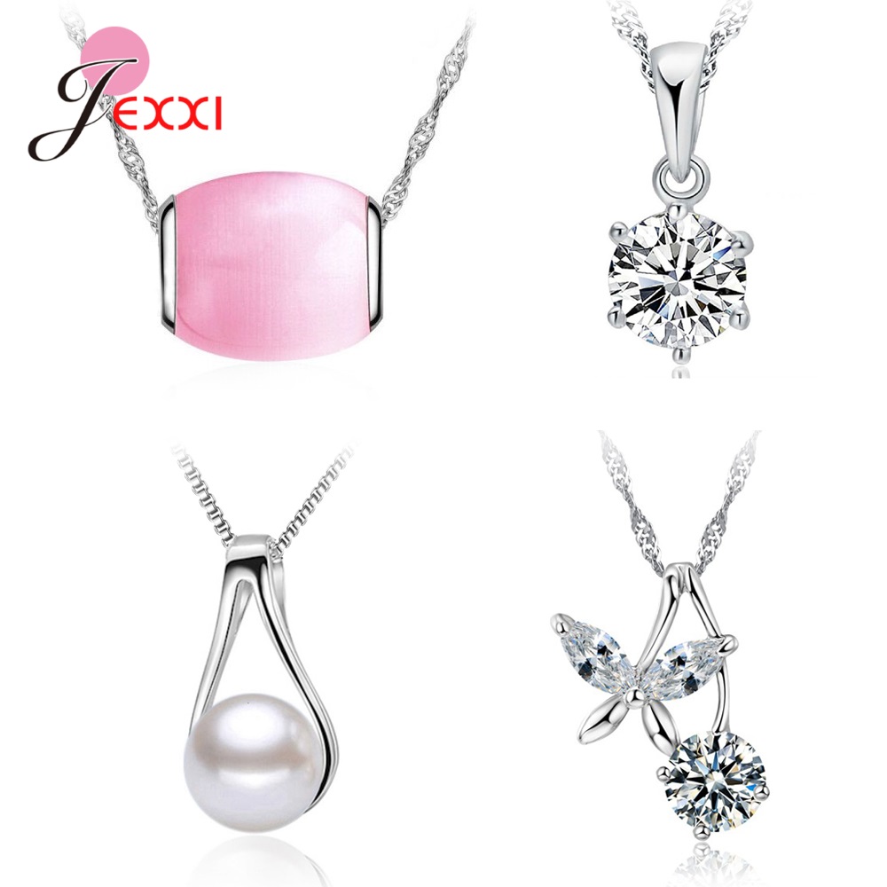 4pcs/Lot 925 Sterling Silver J – Pearl Trim Chain recenzja i cena