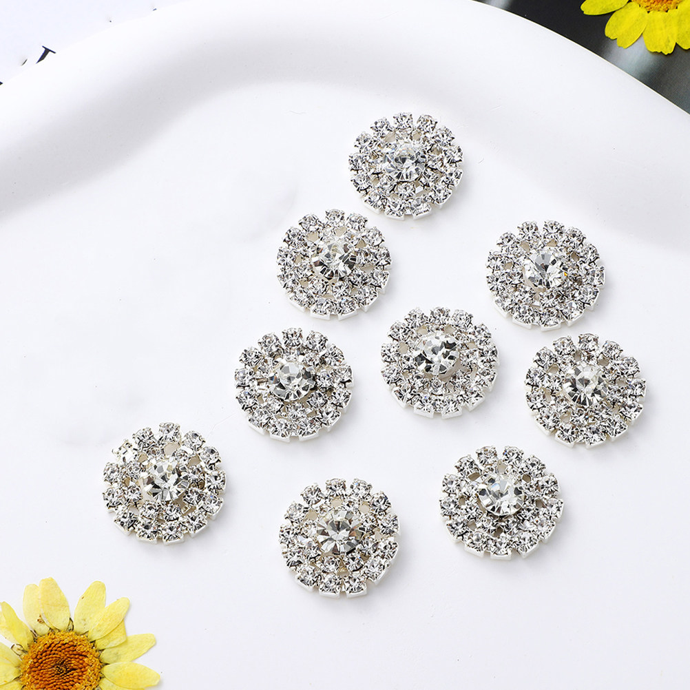 10Pcs Round Rhinestone Buttons – Embellish Craft recenzja i cena