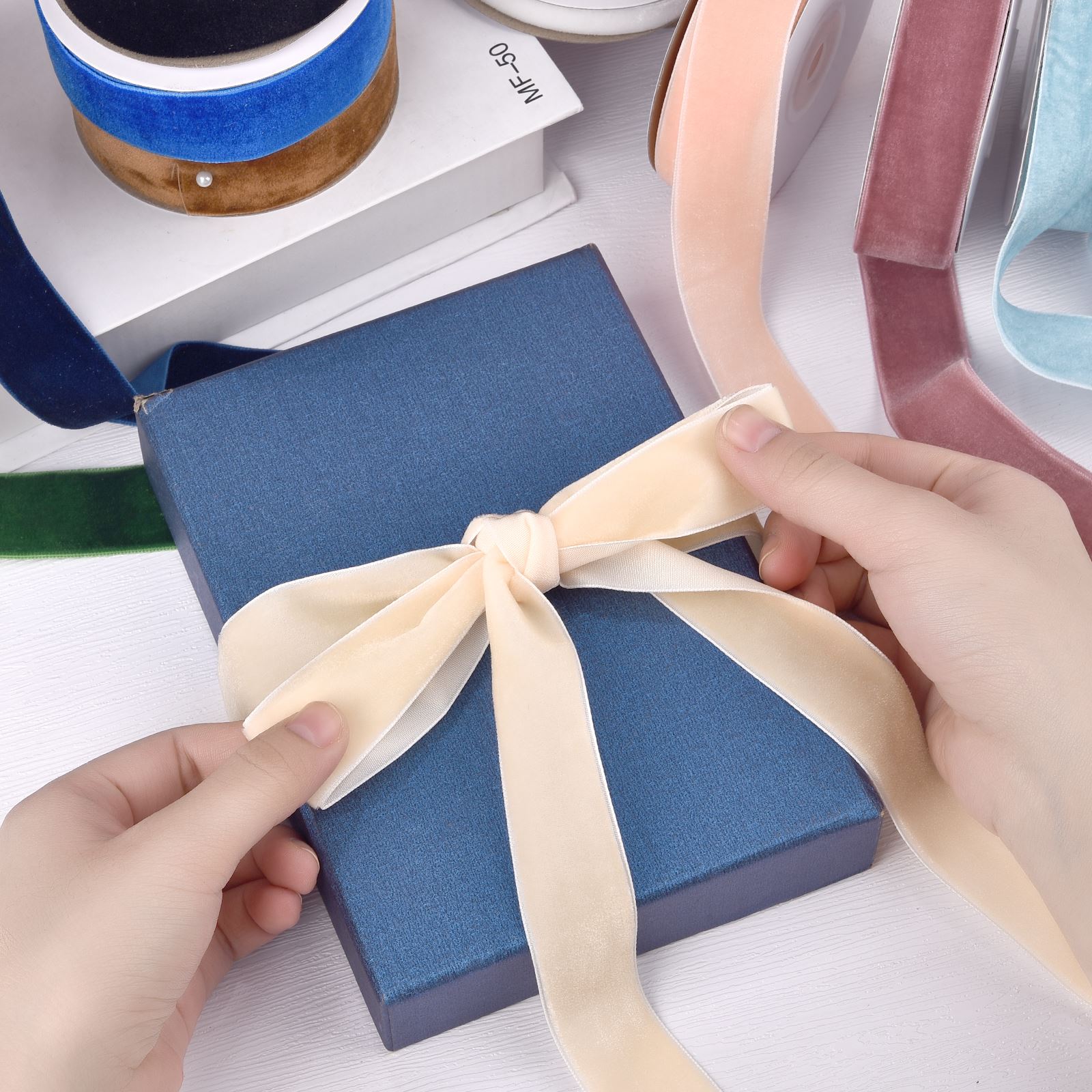 10/25mm 5Yards Roll Single Fac – Velvet Ribbon Roll recenzja i cena