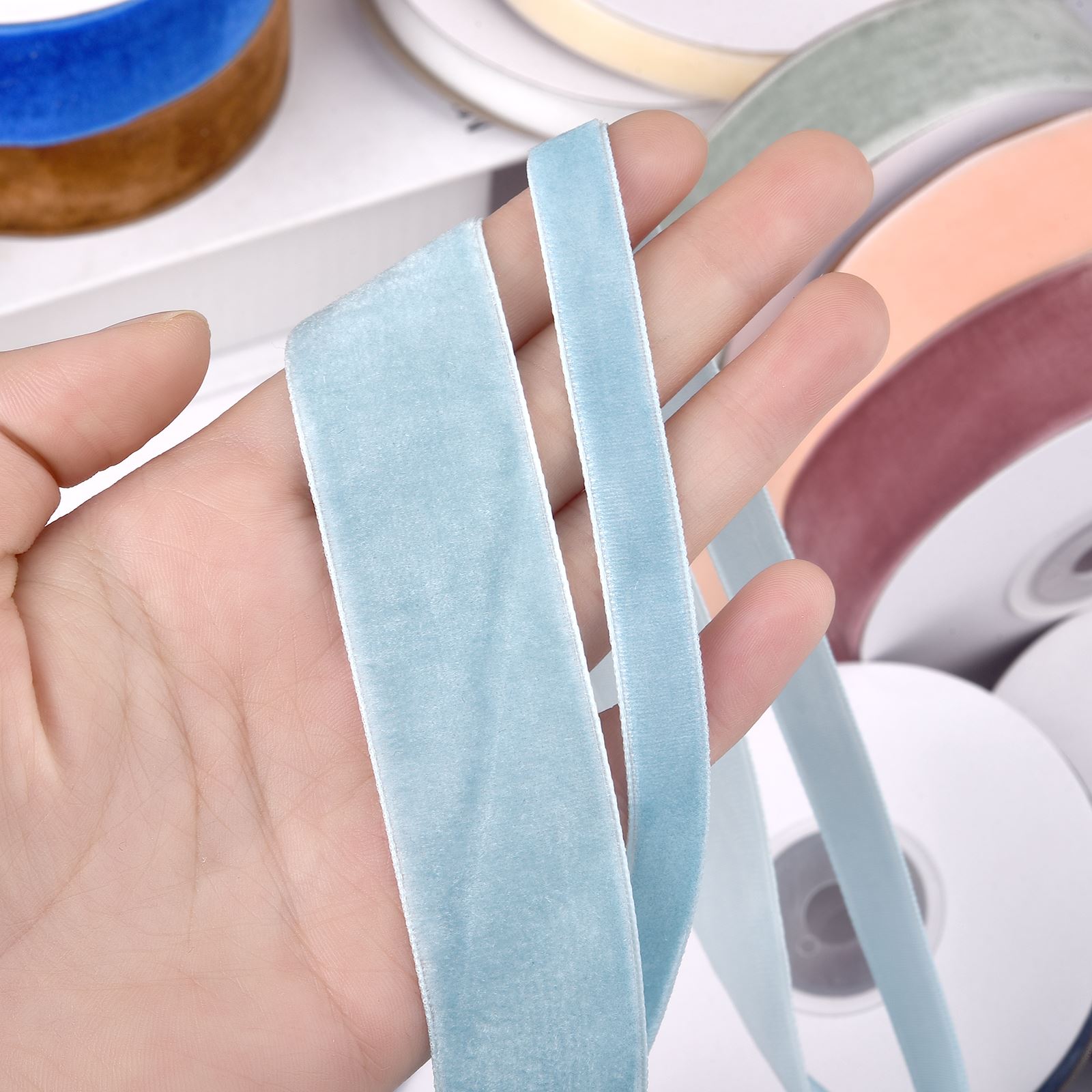 10/25mm 5Yards Roll Single Fac – Velvet Ribbon Roll recenzja i cena