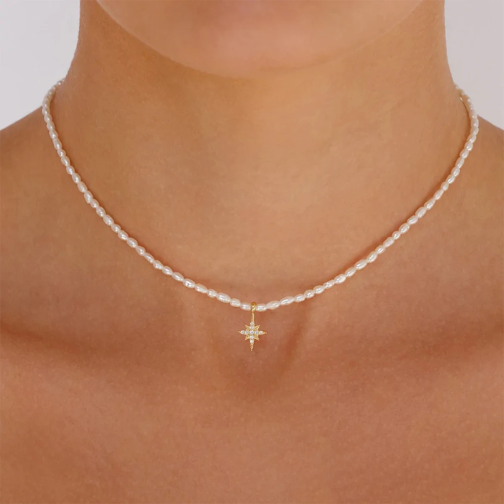 BOAKO Pearl Necklace Silver 92 – Pearl Trim Chain recenzja i cena