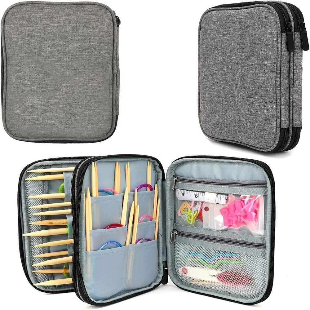 Knitting Needle Case, Portable – Craft Embellishment Storage recenzja i cena