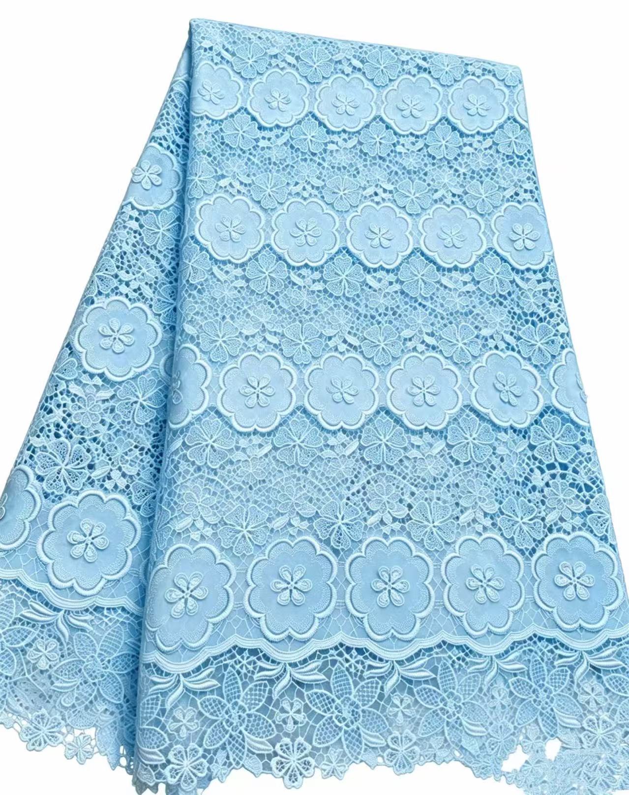 African Guipure Cord Lace Fabr – Sew On Rhinestone recenzja i cena