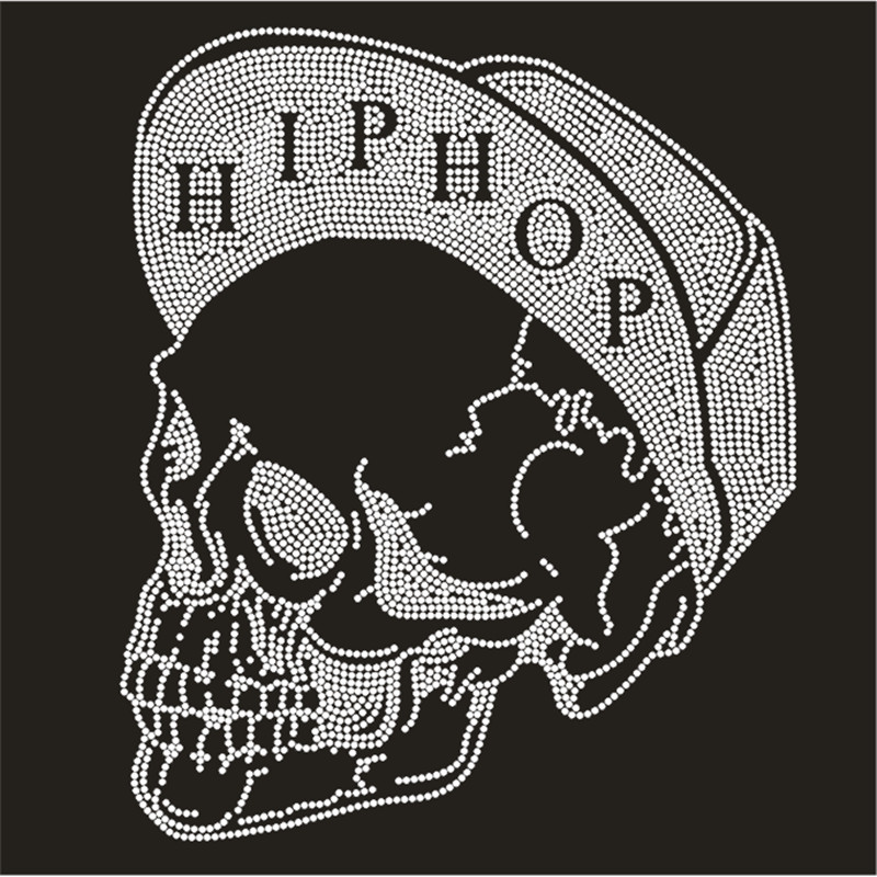 Skull Patch,Iron On Transfers  – Hotfix Rhinestone Sheet recenzja i cena