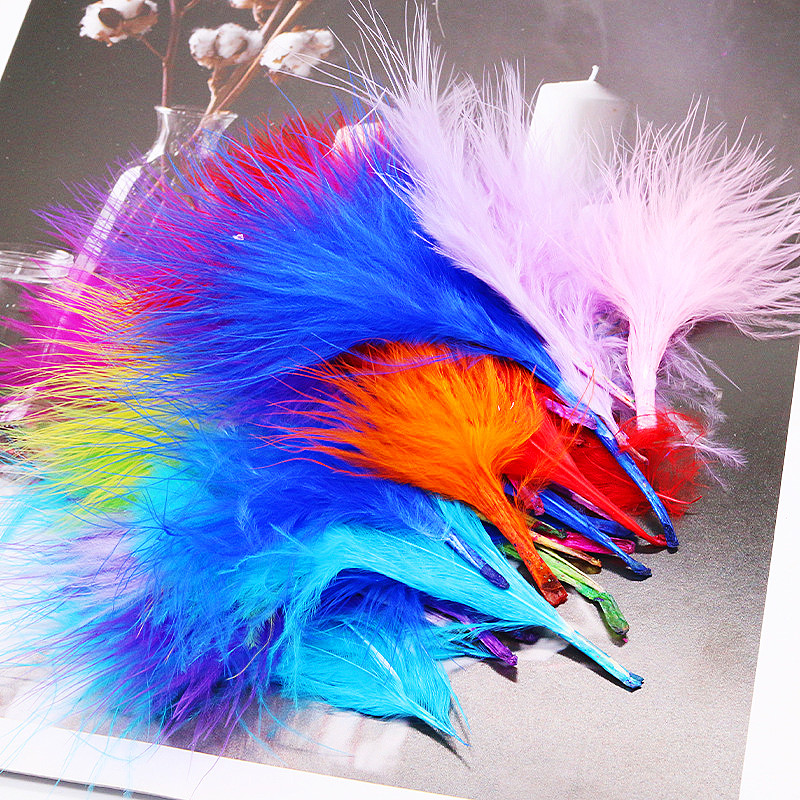 8-12cm Colored Plumas Natural  – Feather Trim Marabou recenzja i cena