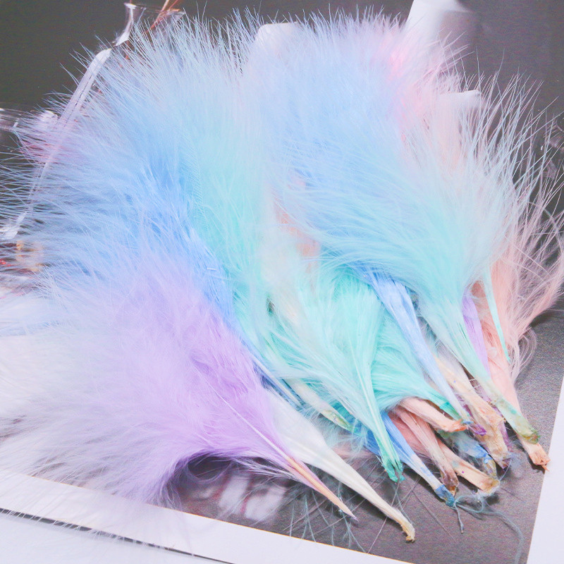 8-12cm Colored Plumas Natural  – Feather Trim Marabou recenzja i cena