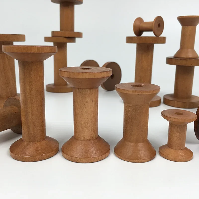 Vintage Wooden Spools DIY Reel – Organza Ribbon Spool recenzja i cena