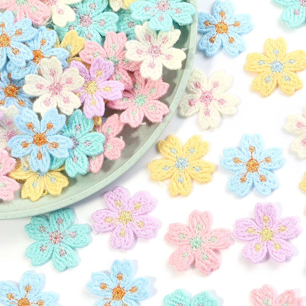 20pcs/lot Colorful 2.4cm Embro – Applique Patch Flower recenzja i cena