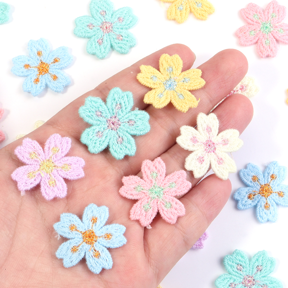 20pcs/lot Colorful 2.4cm Embro – Applique Patch Flower recenzja i cena