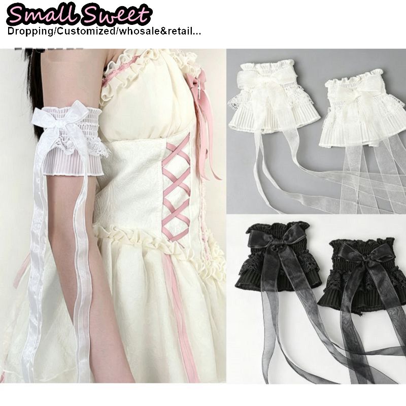Women Y2K Yami Kawaii Girl Lac – Lace Ribbon Trim recenzja i cena