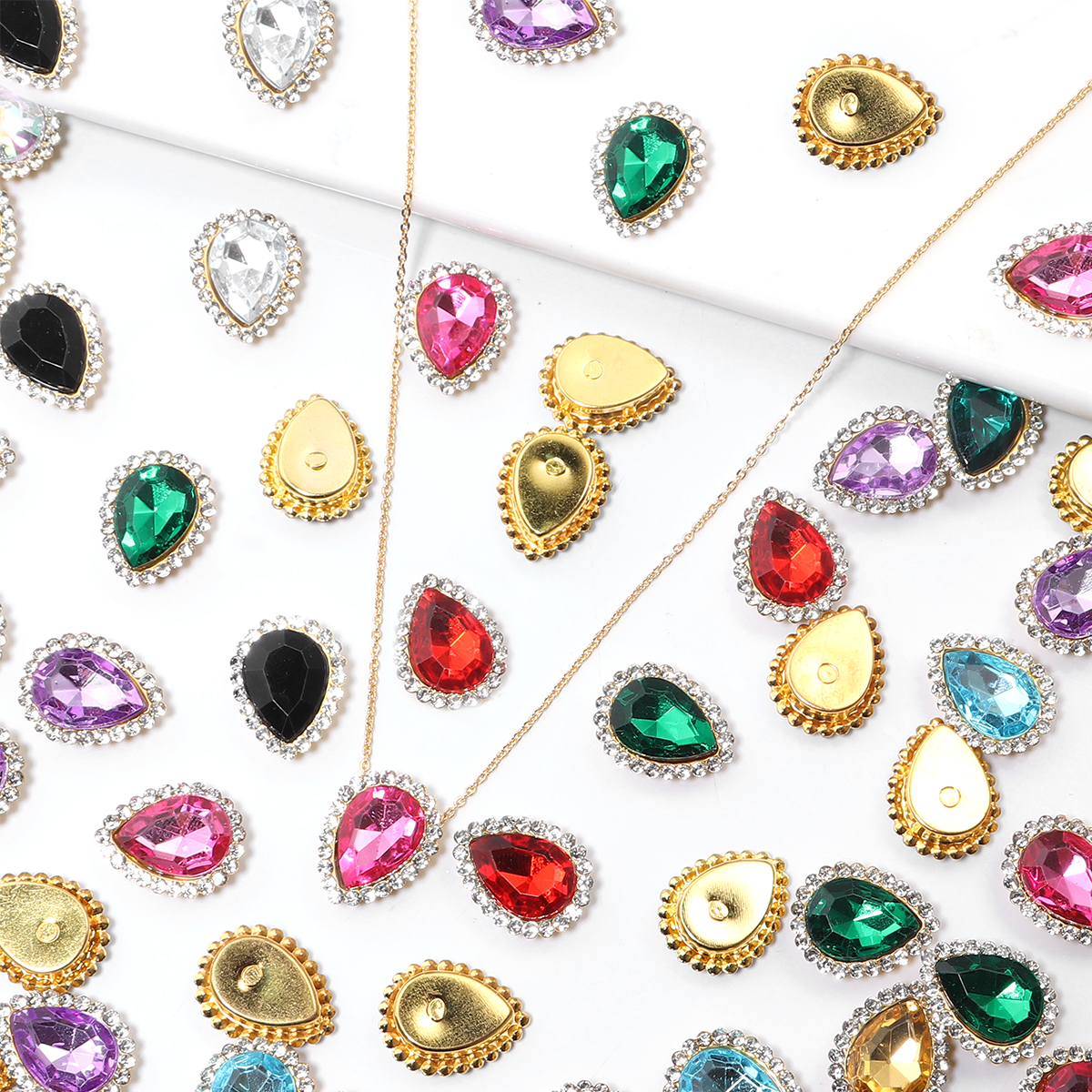 20Pcs Love Heart Acrylic Rhine – Sew On Rhinestone recenzja i cena