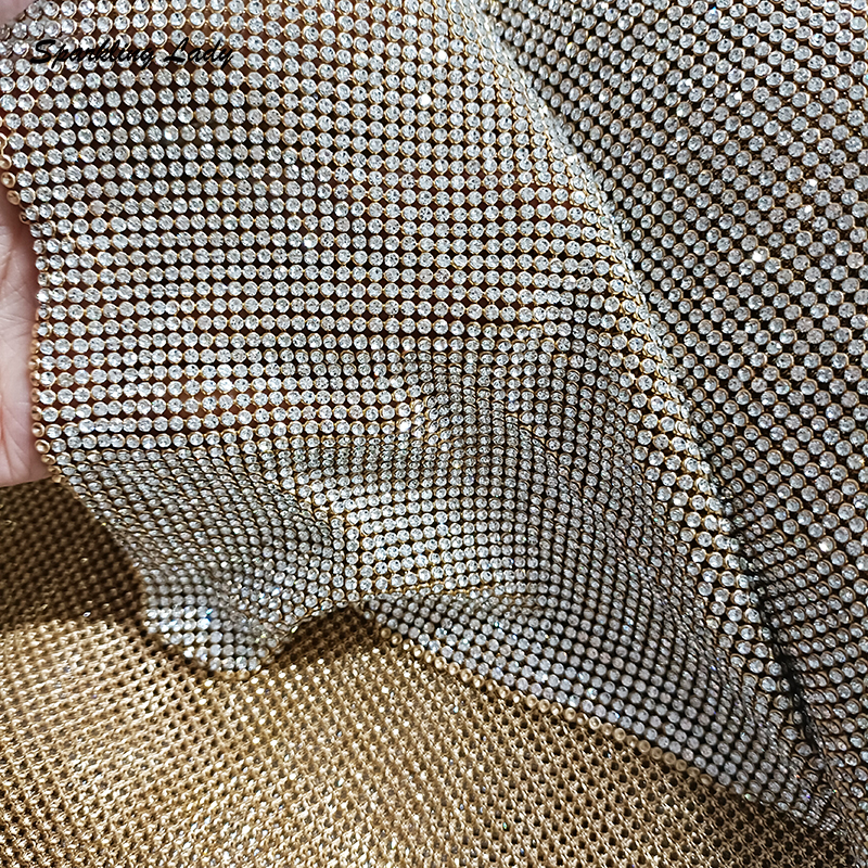 2MM Silver Crystal Mesh Fabric – Crystal Mesh Fabric recenzja i cena