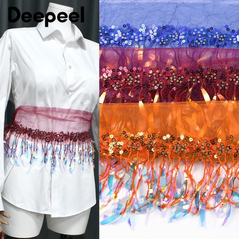 2/5/10Yards 15cm Sequins Bead  – Beaded Trim Fringe recenzja i cena