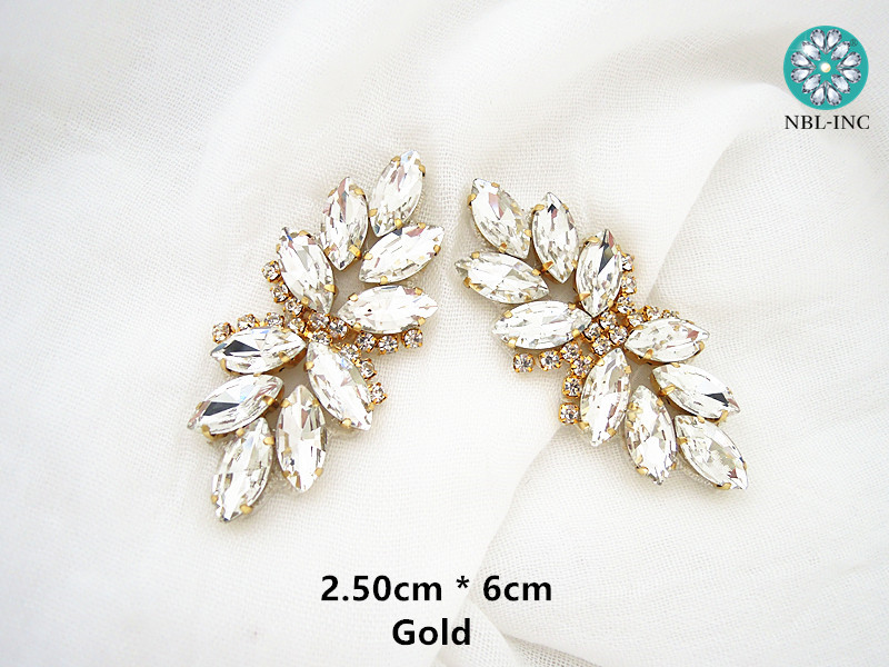 (1PC) Silver gold rhinestone b – Sew On Rhinestone recenzja i cena