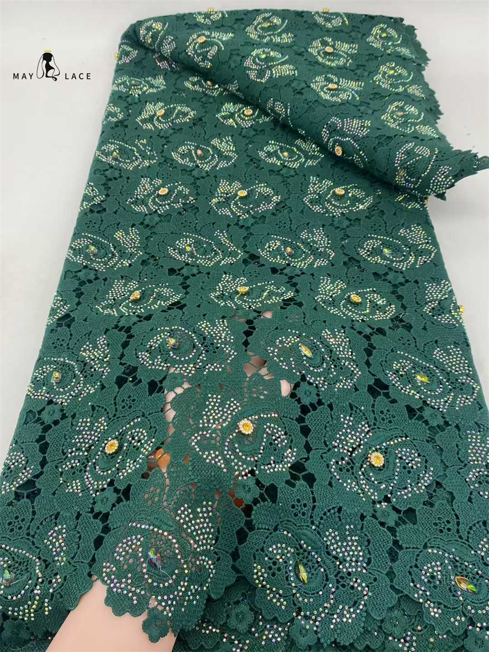 Latest Cord Guipure Lace Fabri – Crystal Mesh Fabric recenzja i cena