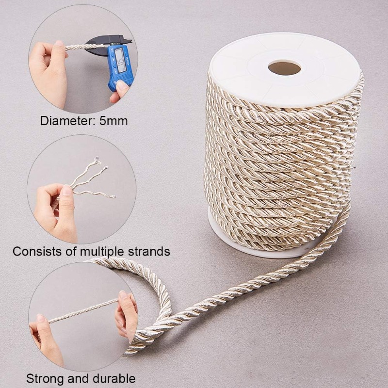 About 50 Feet Craft Nylon Rope – Cord Trim Twisted recenzja i cena