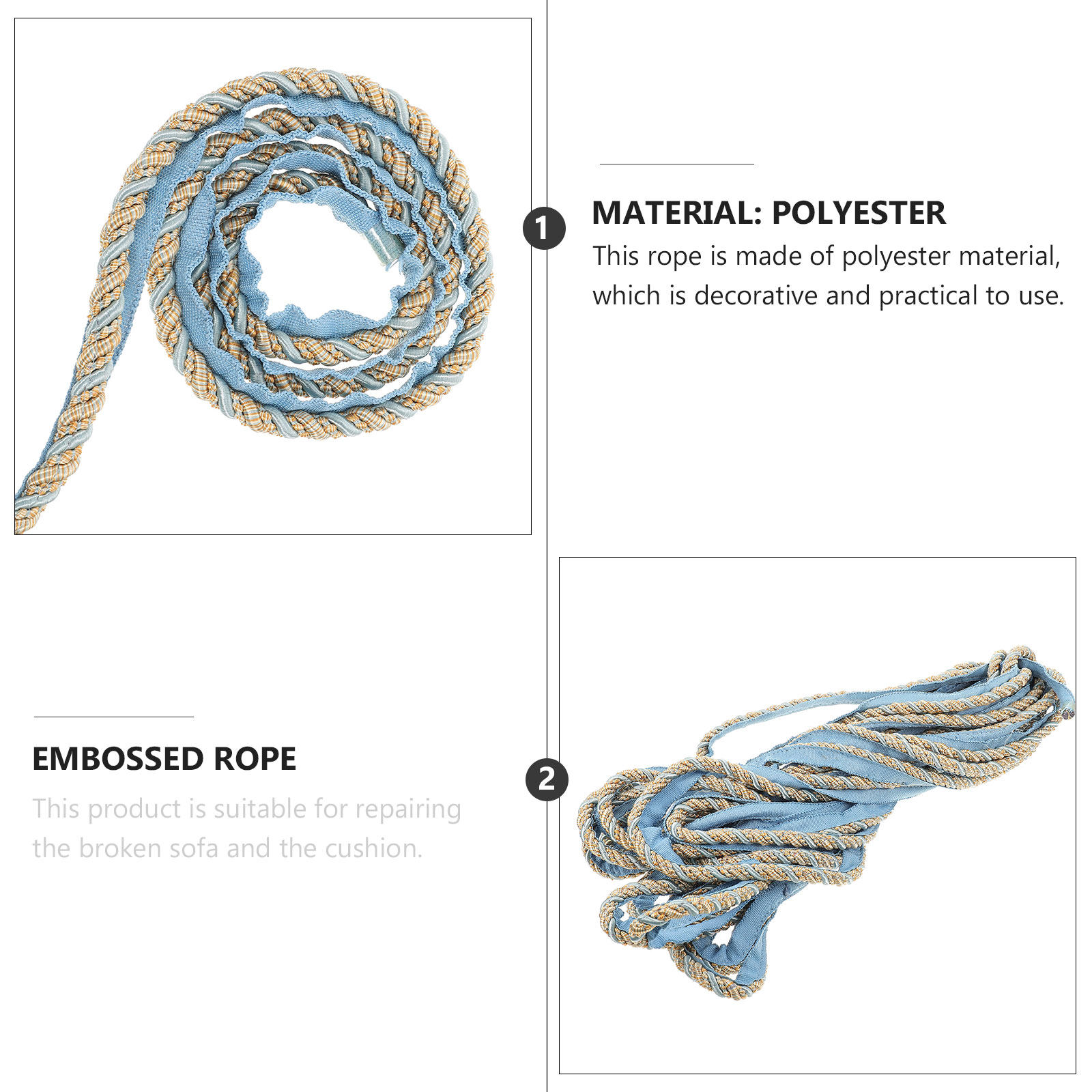 Four Braided Polyester Twisted – Cord Trim Twisted recenzja i cena