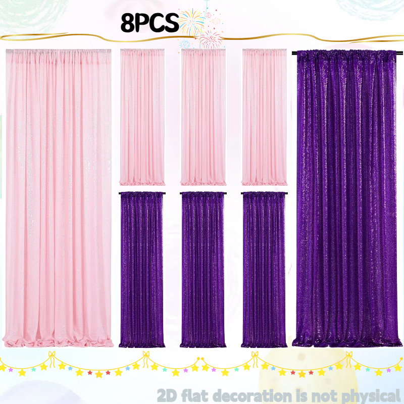 Pink&Silver Sequin Backdrop 2f – Sequin Fabric Panel recenzja i cena