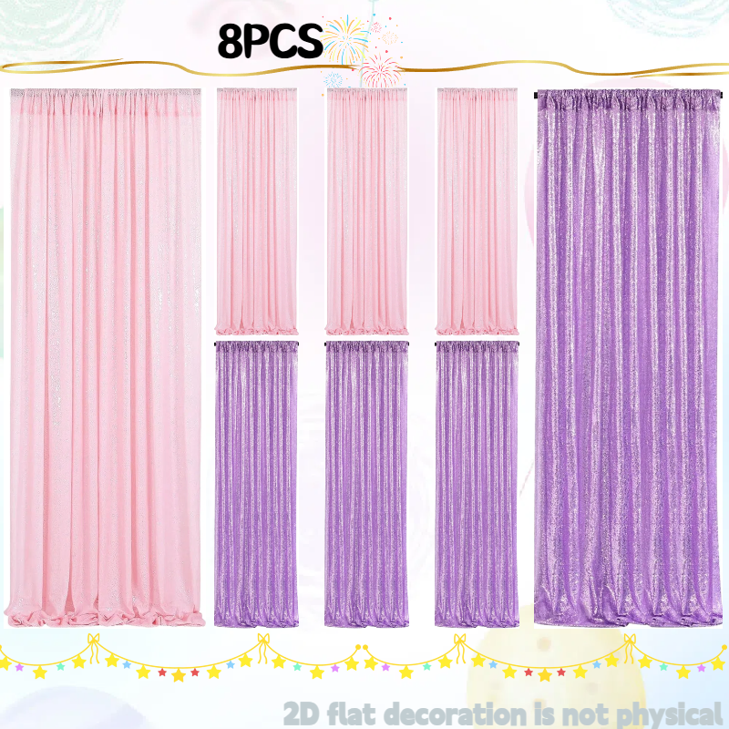 Pink&Silver Sequin Backdrop 2f – Sequin Fabric Panel recenzja i cena